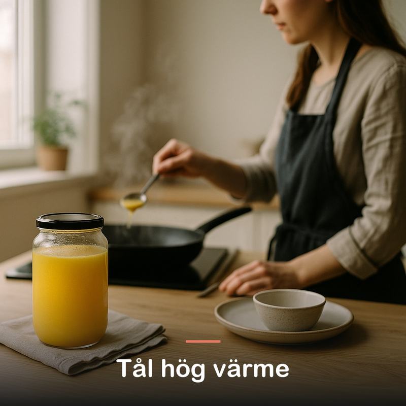 Ghee, klarnat smör (1000 ml): tål hög värme