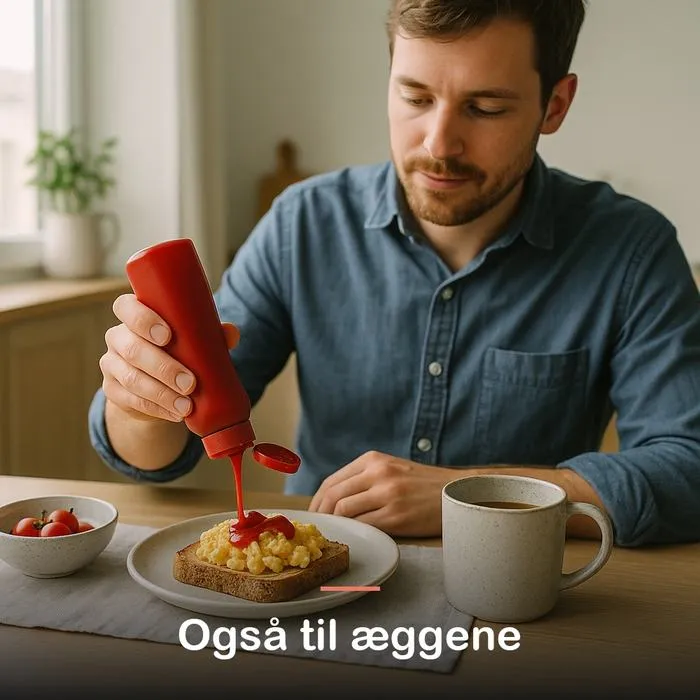 Zero ketchup, uden sukker (320 ml): ogs&aring; til &aelig;ggene