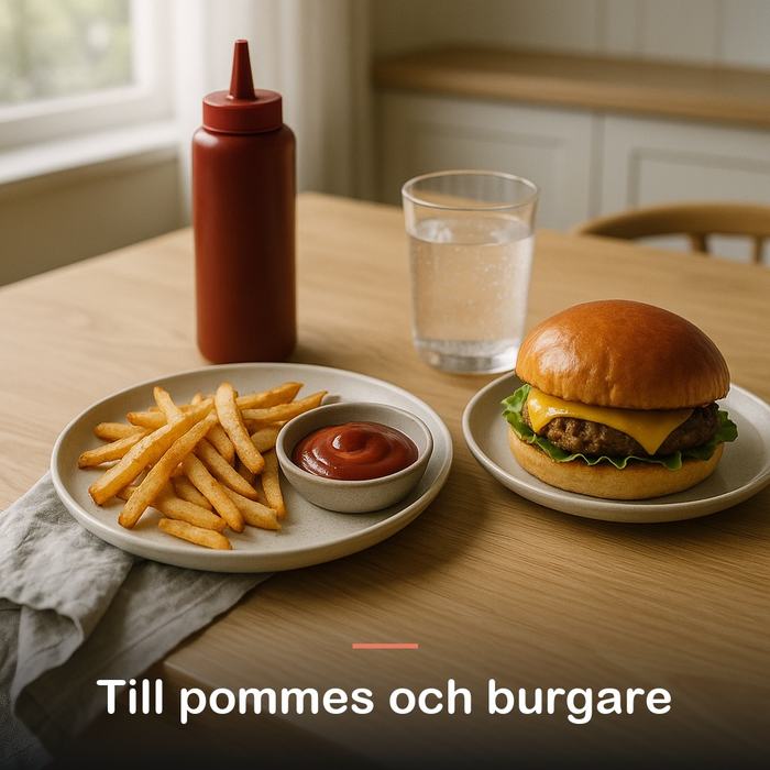 Zero ketchup, utan socker (320 ml): till pommes och burgare
