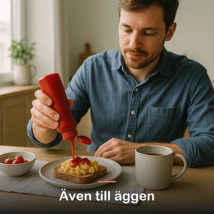 Zero ketchup, utan socker (320 ml): även till äggen