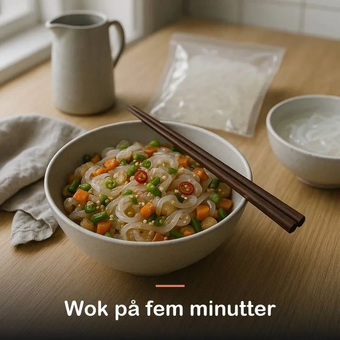 Konjac lasagne, &oslash;kologisk (385 g): wok p&aring; fem minutter