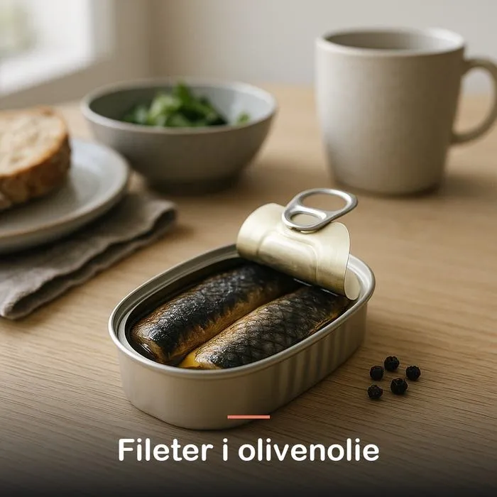 Makrelfilet i olivenolie (170 g): fileter i olivenolie