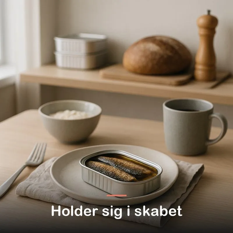 Makrelfilet i olivenolie (170 g): holder sig i skabet