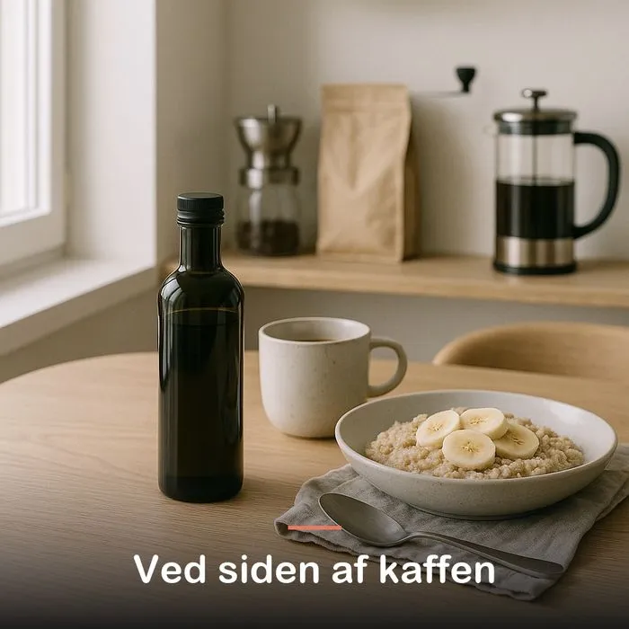 MCT olie (500 ml): ved siden af kaffen