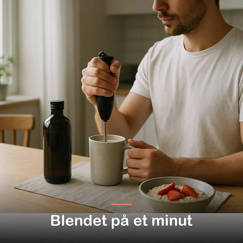 MCT olie (500 ml): blendet p&aring; et minut