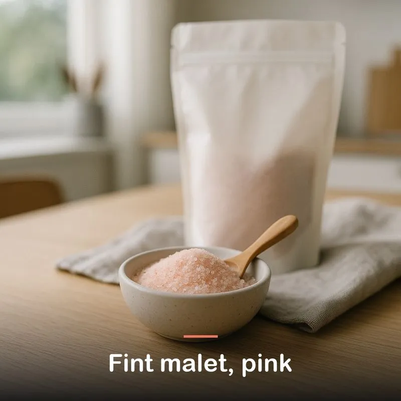 Pink himalayasalt, fint (500 g): fint malet, pink