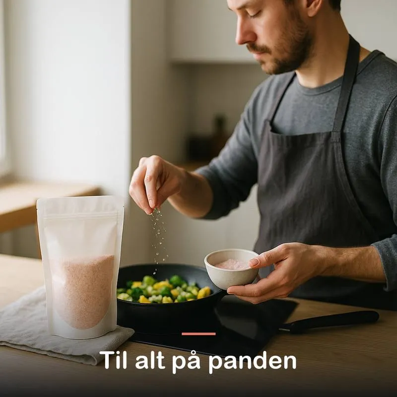 Pink himalayasalt, fint (500 g): til alt p&aring; panden