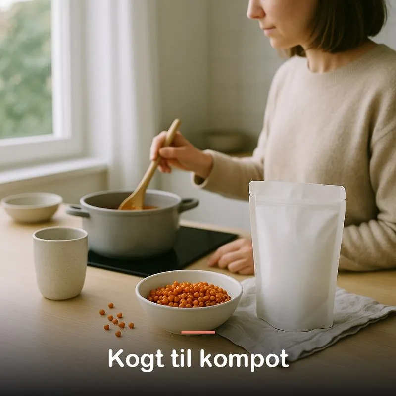T&oslash;rrede havtornb&aelig;r (200 g): kogt til kompot