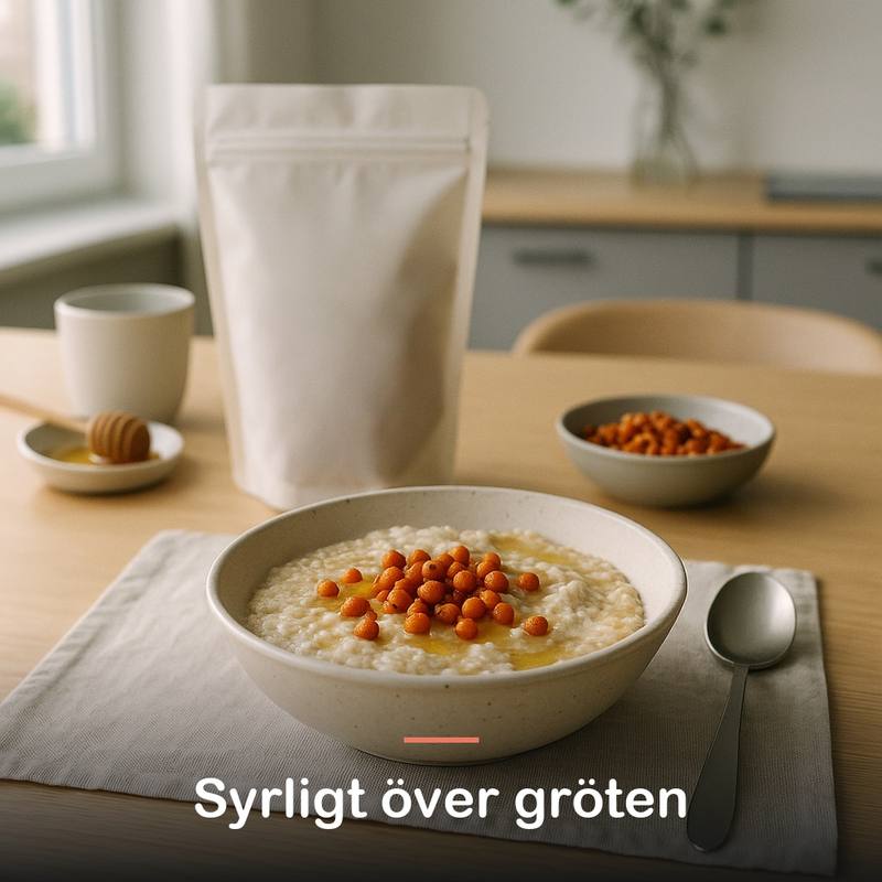 Torkade havtornsbär (200 g): syrligt över gröten
