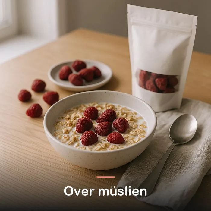 T&oslash;rrede jordb&aelig;r (200 g): over m&uuml;slien