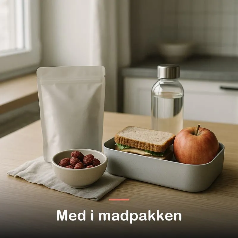T&oslash;rrede jordb&aelig;r (200 g): med i madpakken