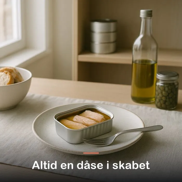 Tun i olivenolie med appelsin og kanel (120 g): altid en d&aring;se i skabet
