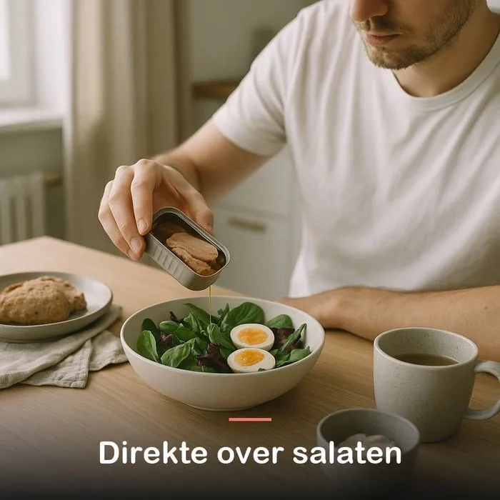 Tun i olivenolie med appelsin og kanel (120 g): direkte over salaten