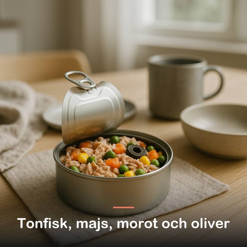 Tonfisksallad, kalifornisk (175 g): tonfisk, majs, morot och oliver