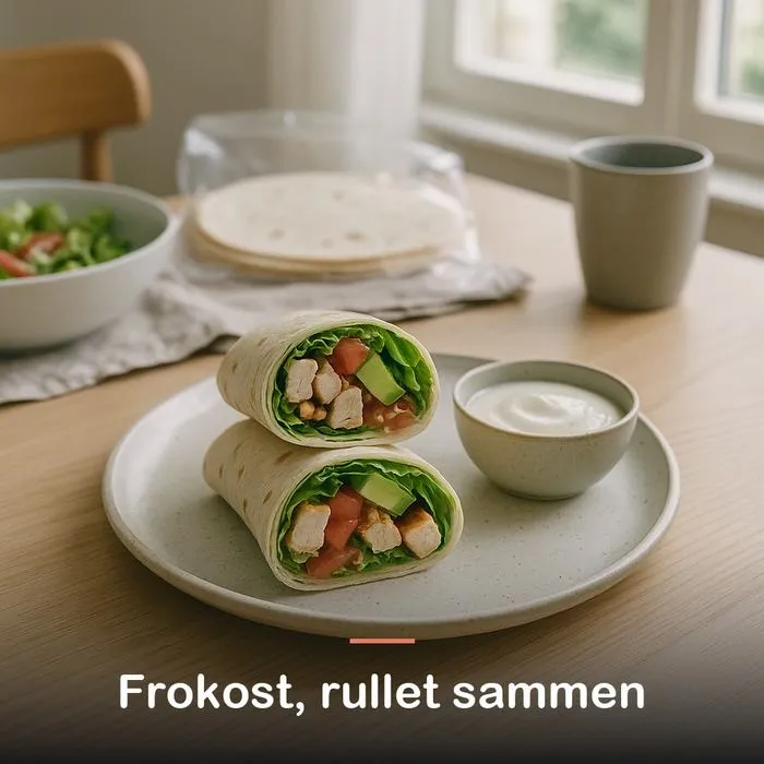 Proteinwraps, 3 stk. (225 g): frokost, rullet sammen