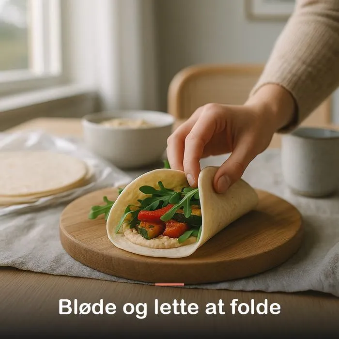 Proteinwraps, 3 stk. (225 g): bl&oslash;de og lette at folde