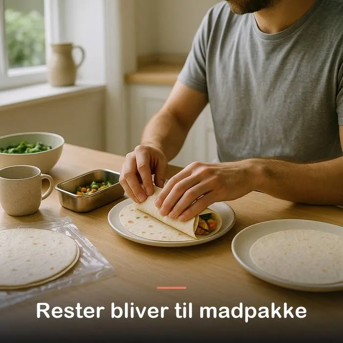 Proteinwraps, 3 stk. (225 g): rester bliver til madpakke