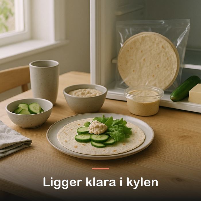 Proteinwraps, 3 st. (225 g): ligger klara i kylen