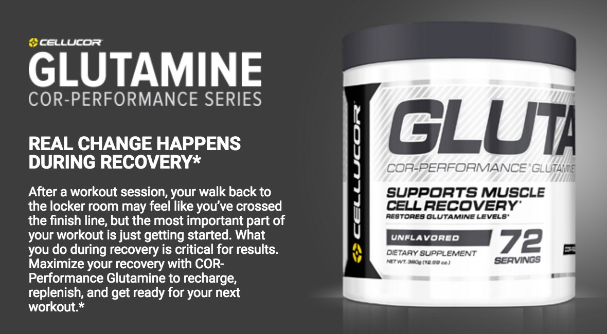 CELLUCOR COR-PERFORMANCE GLUTAMINE 72 PORTIONER