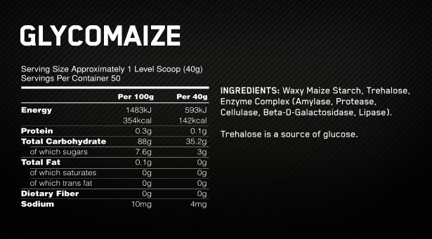 OPTIMUM NUTRITION GLYCOMAIZE 2000 g 