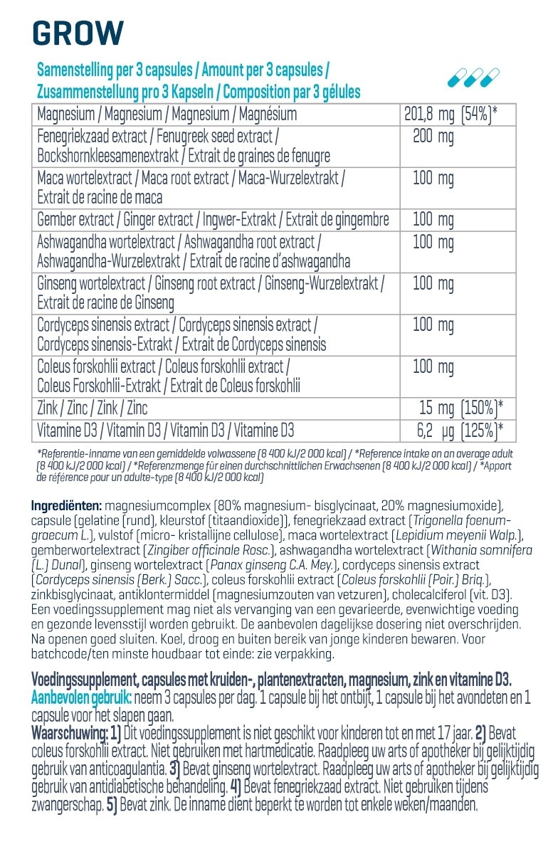 BODY & FIT GROW 120 stk 