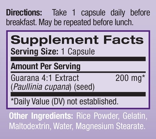 NATROL GUARANA 200 mg 90 stk 