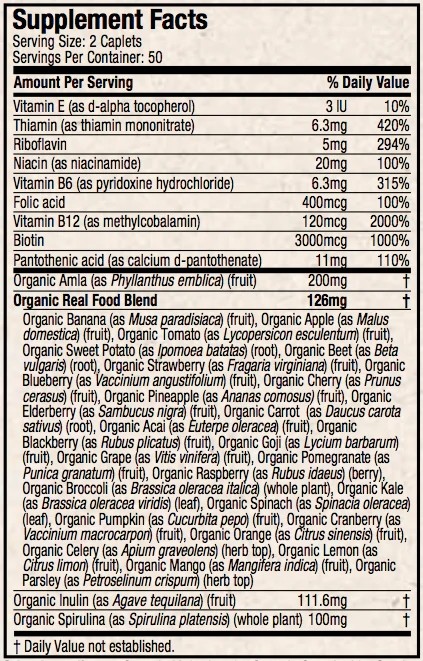 PURELY INSPIRED ORGANIC HAIR, SKIN & NAILS WITH BIOTIN 100 stk 