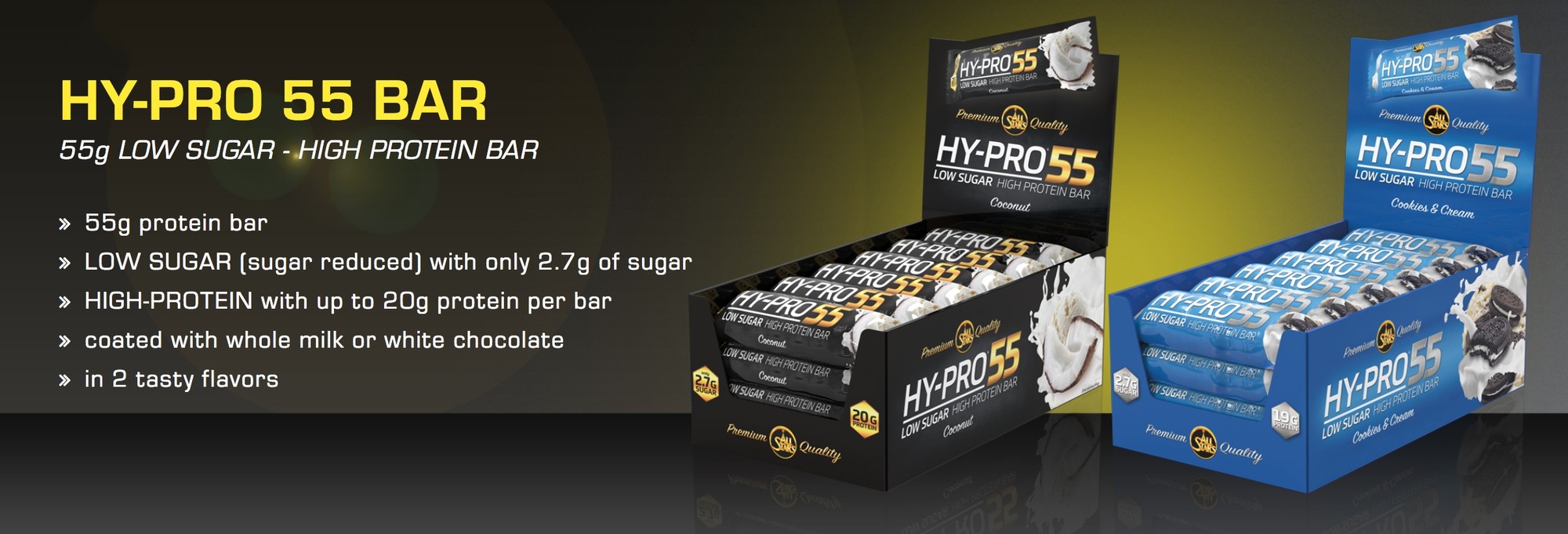 ALL STARS HY-PRO 55 BAR 24 x 55 g 