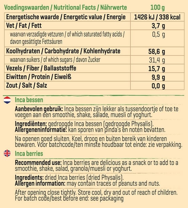BODY & FIT PURE INCA BERRIES 250 g 