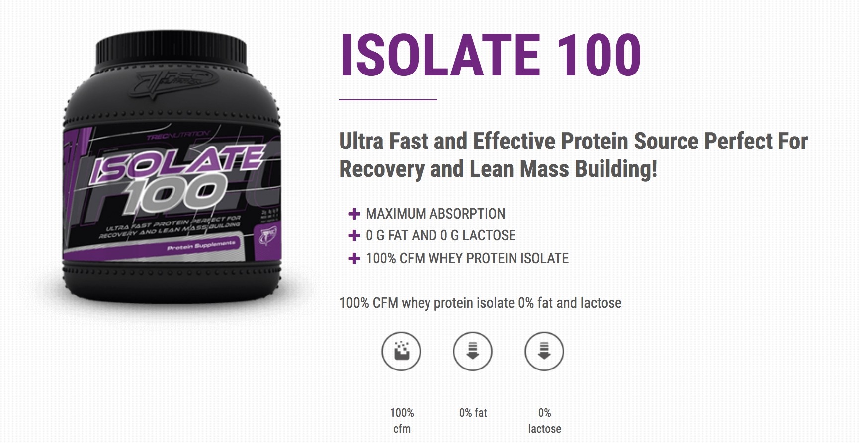 TREC NUTRITION ISOLATE-100 750 g 