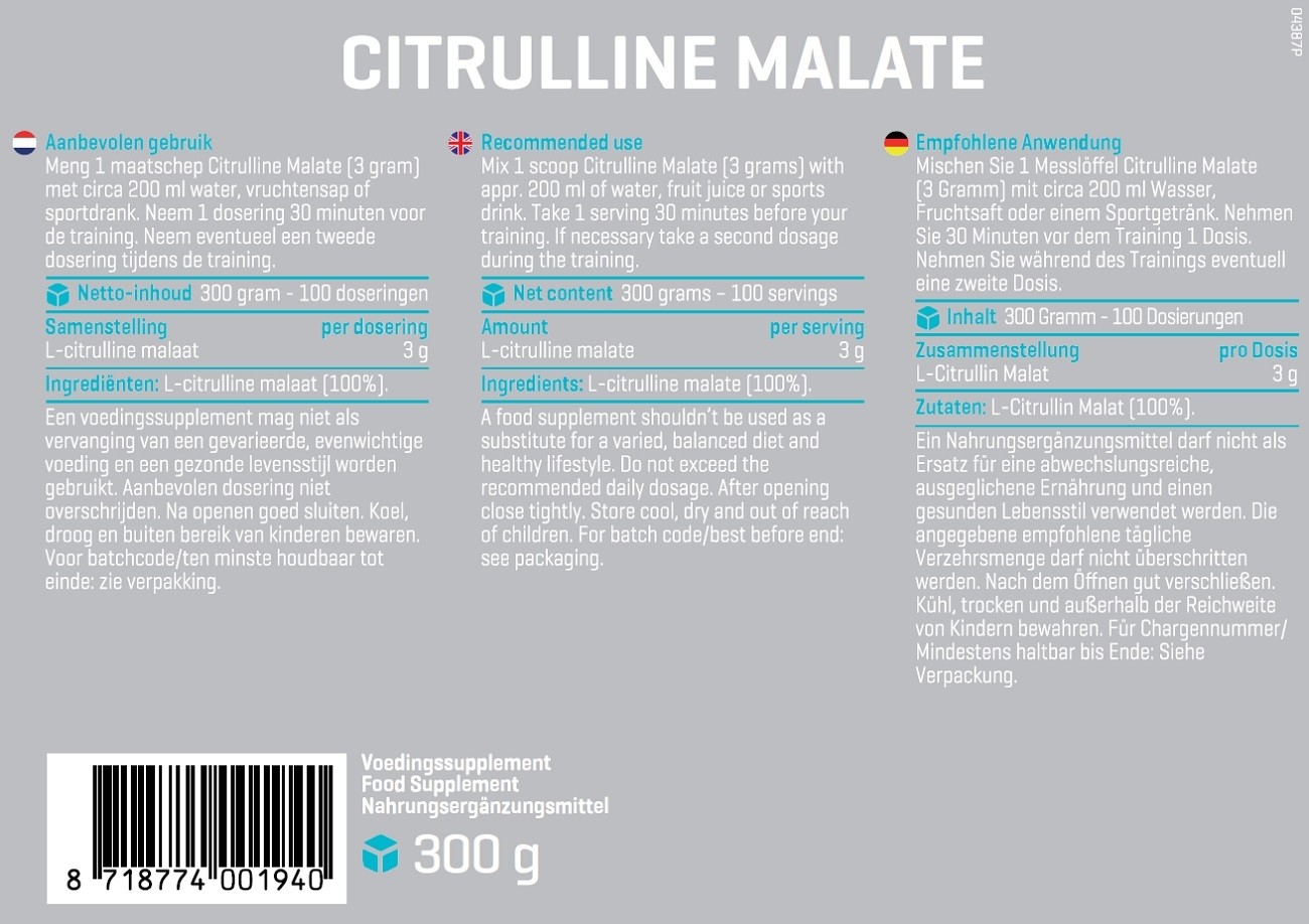 BODY & FIT CITRULLINE MALATE 300 g 