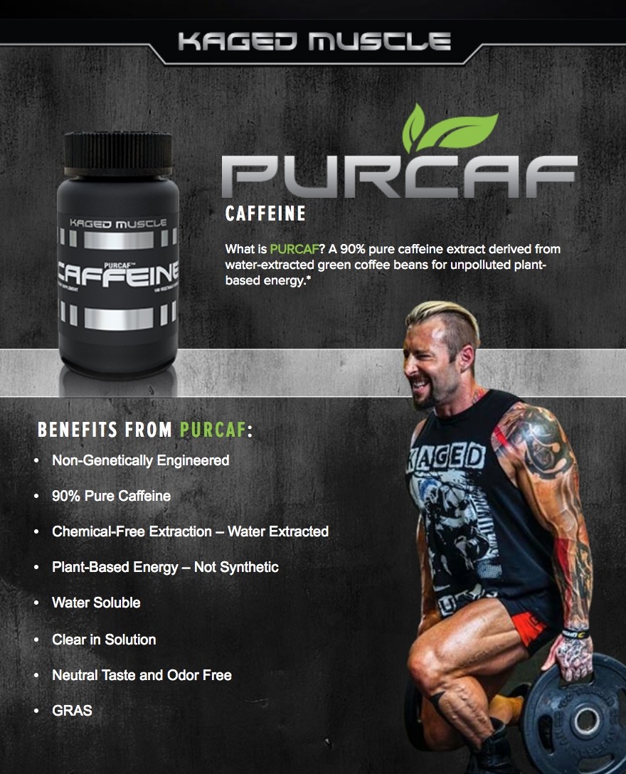 KAGED MUSCLE CAFFEINE 100 stk 