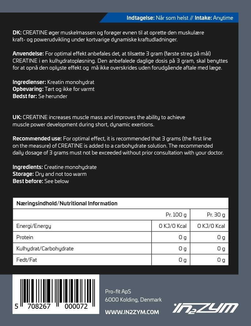 IN2ZYM CREATINE 400 g 