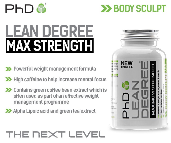 PHD LEAN DEGREE MAXIMUM STRENGTH 100 stk