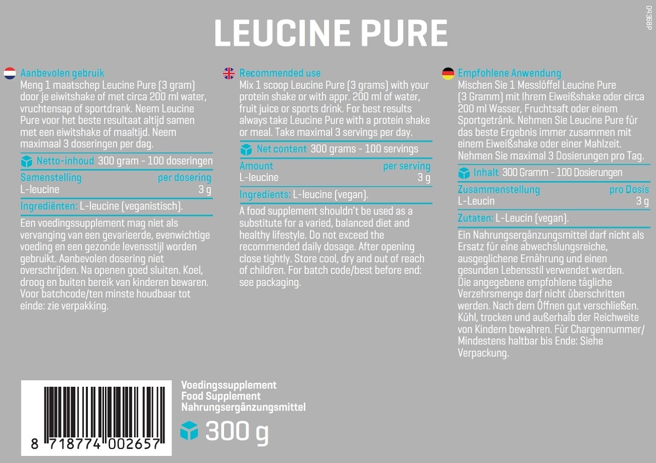BODY & FIT LEUCINE PURE 300 g 