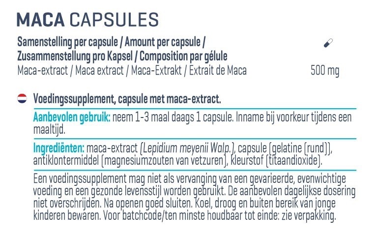 BODY & FIT MACA 120 stk 