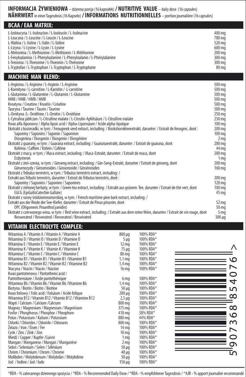 ACTIVLAB MACHINE MAN COMBO 240 stk 