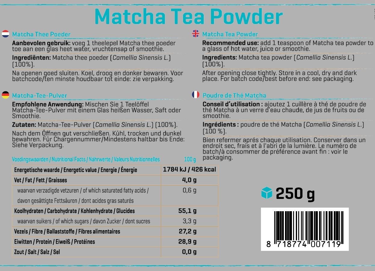 BODY & FIT MATCHA TEA POWDER 250 g 