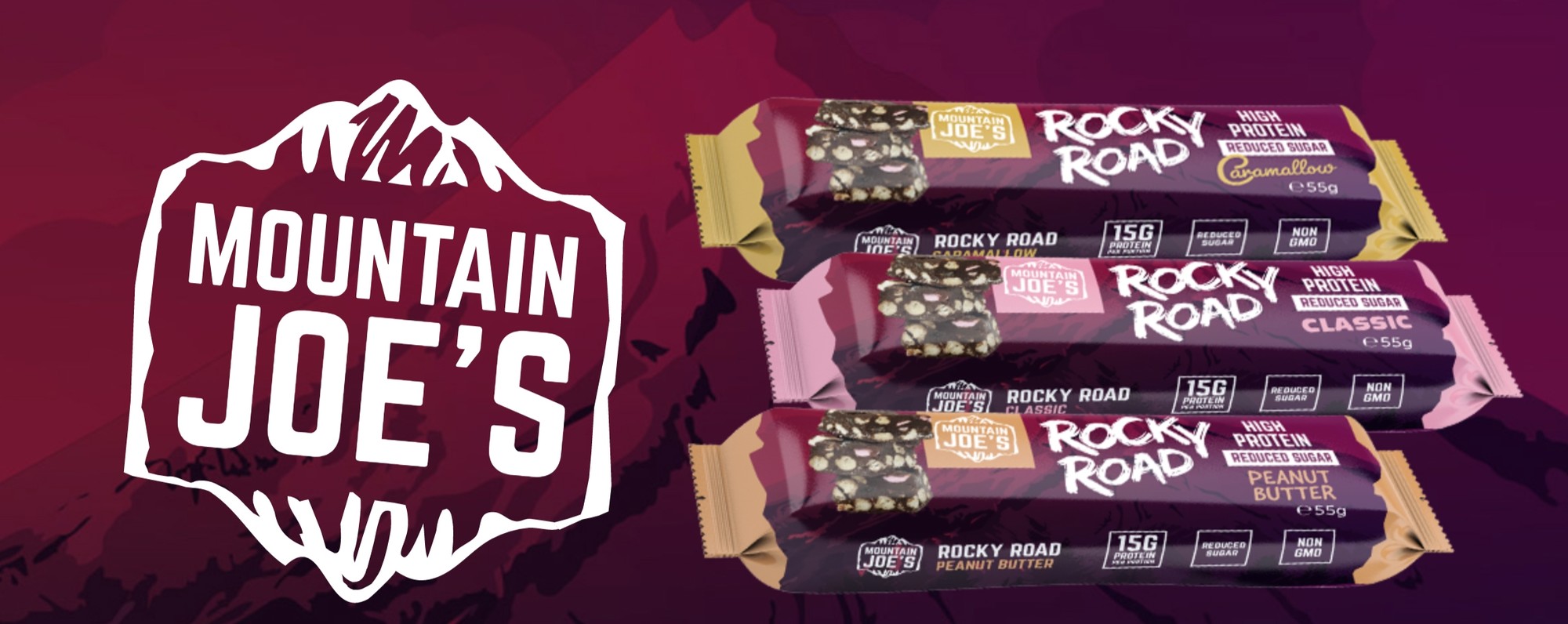 MOUNTAIN JOE'S ROCKY ROAD HIGH PROTEIN 12 x 55 g 