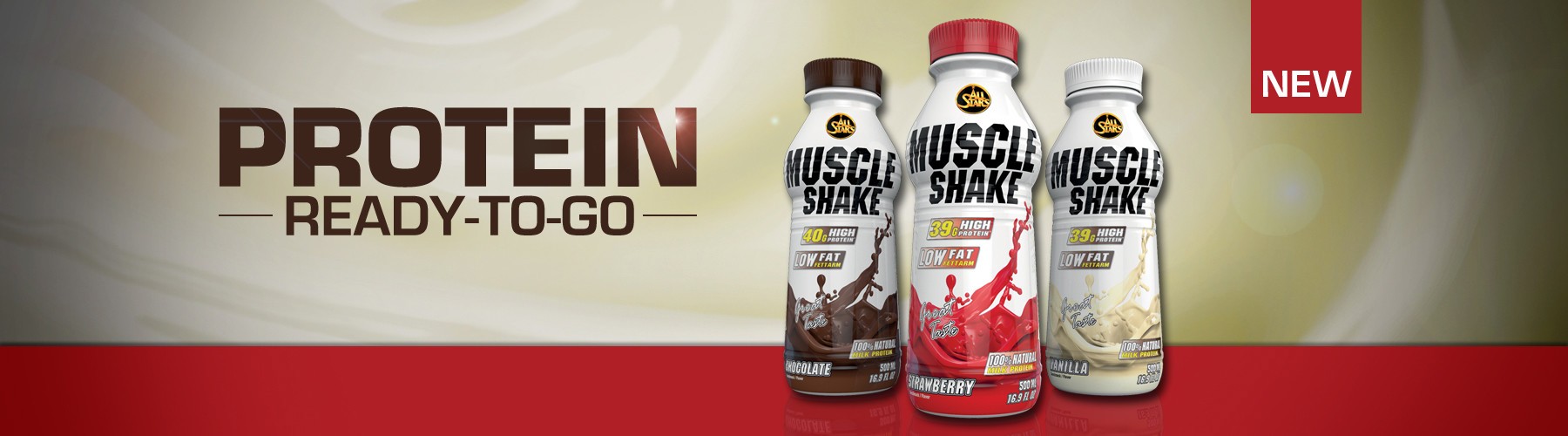 ALL STARS MUSCLE SHAKE 12 x 500 ml 