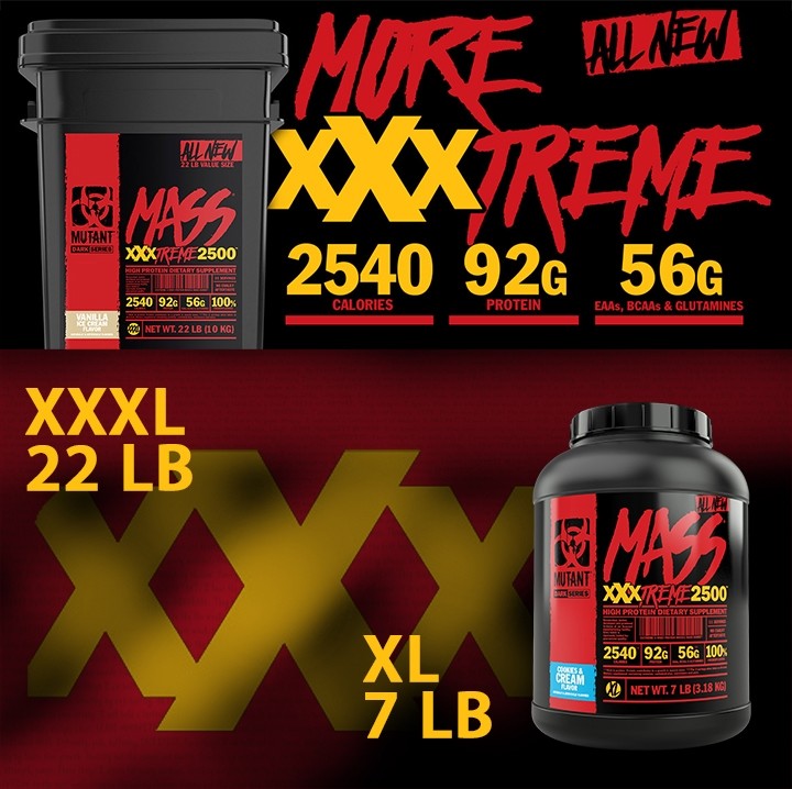 MUTANT MASS XXXTREME 2500, 3178 g 