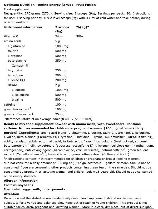 Amino Energy Amino Energy
