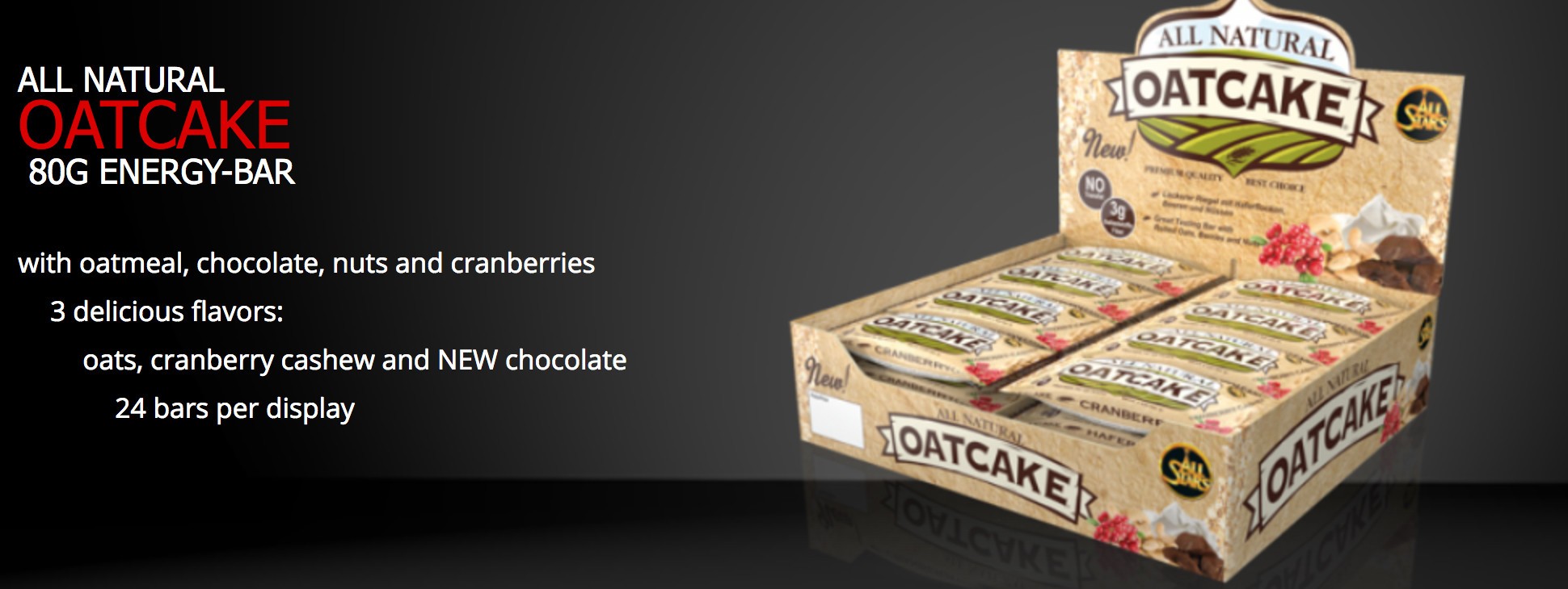 ALL STARTS ALL NATURAL OATCAKE 24 x 80 G