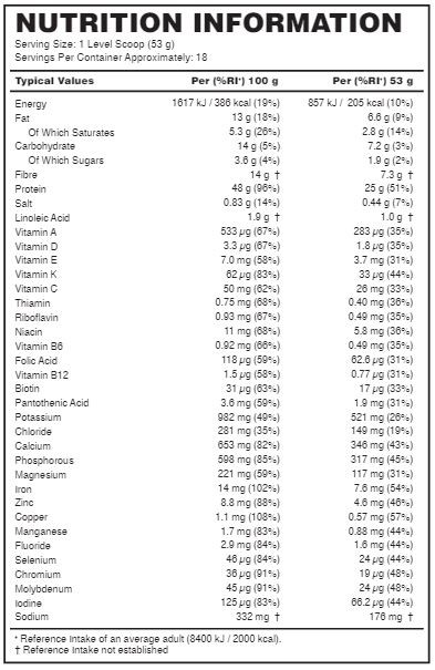 OPTIMUM NUTRITION OPTI-LEAN MEAL REPLACEMENT 954 g 