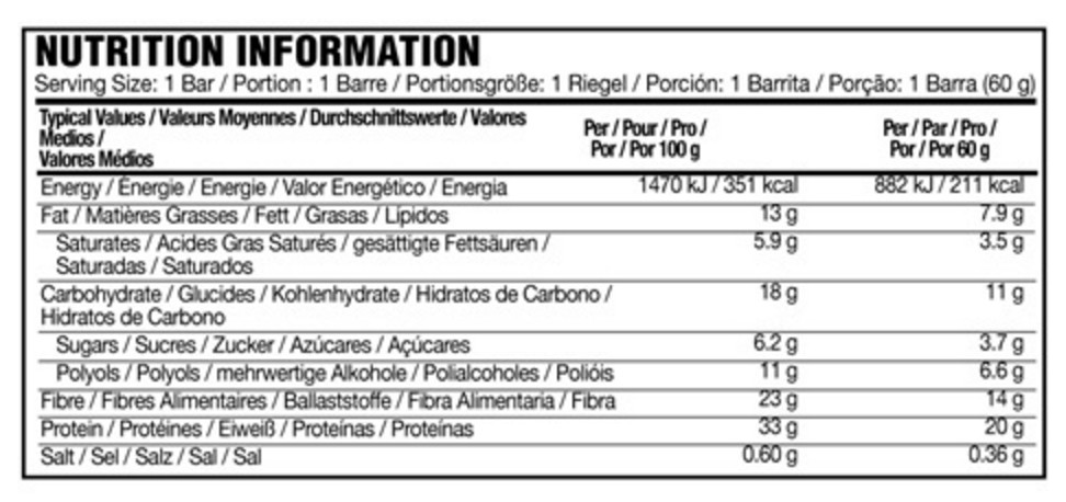 OPTIMUM NUTRITION PROTEIN BARS 10 x 60 g 