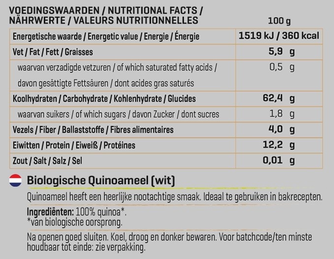 BODY & FIT PURE ORGANIC QUINOA 500 g 
