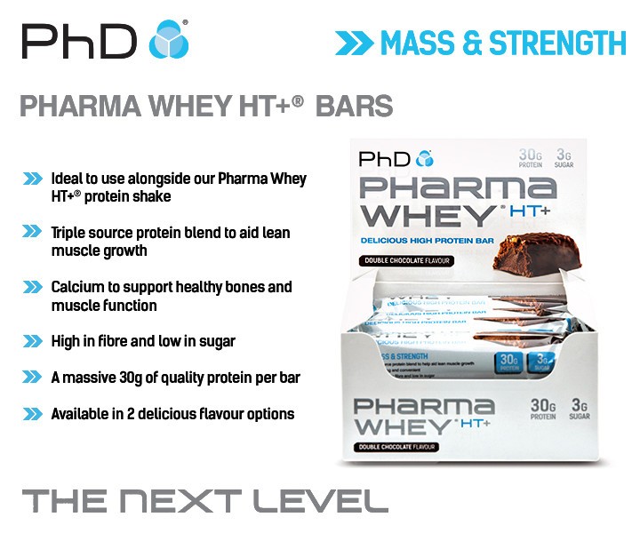 PHD PHARMA WHEY HT+ BAR 12 x 75 g 