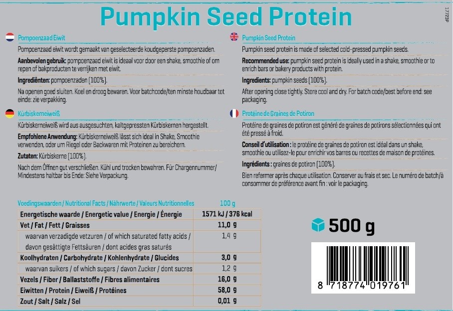 BODY & FIT PURE PUMPKIN SEEDS PROTEIN 500 g 