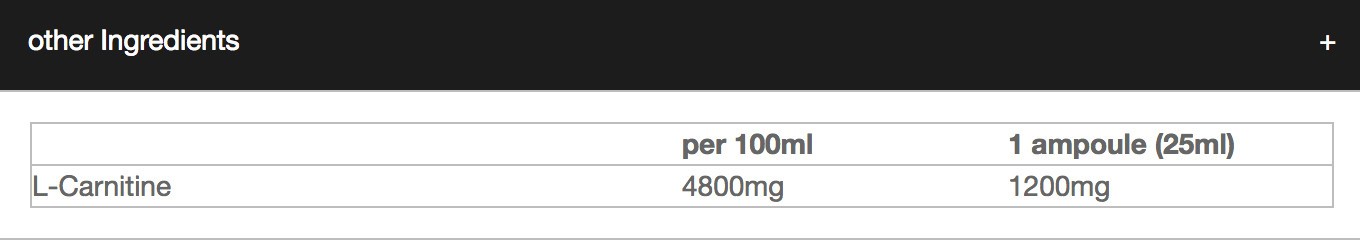 ALL STARS CARNITIN PURE LIQUID 18 x 25 ml 
