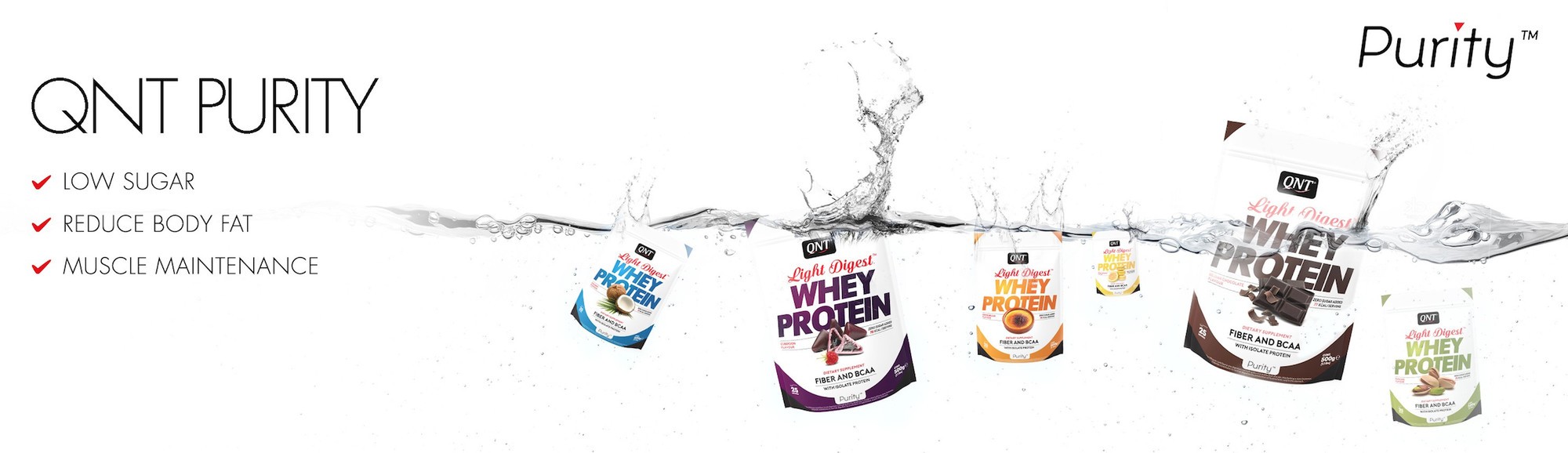 QNT LIGHT DIGEST WHEY PROTEIN SATCHETS 15 x 40 g 